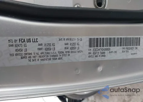 2016 Dodge Charger Police from USA, damaged, VIN 2C3CDXATXGH266820